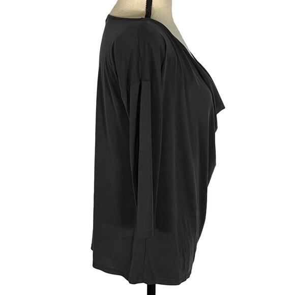 Silence & Noice Urban Outfitters Top Women's Small Gray 3/4 Sleeves Cowl Neck - Picture 3 of 8